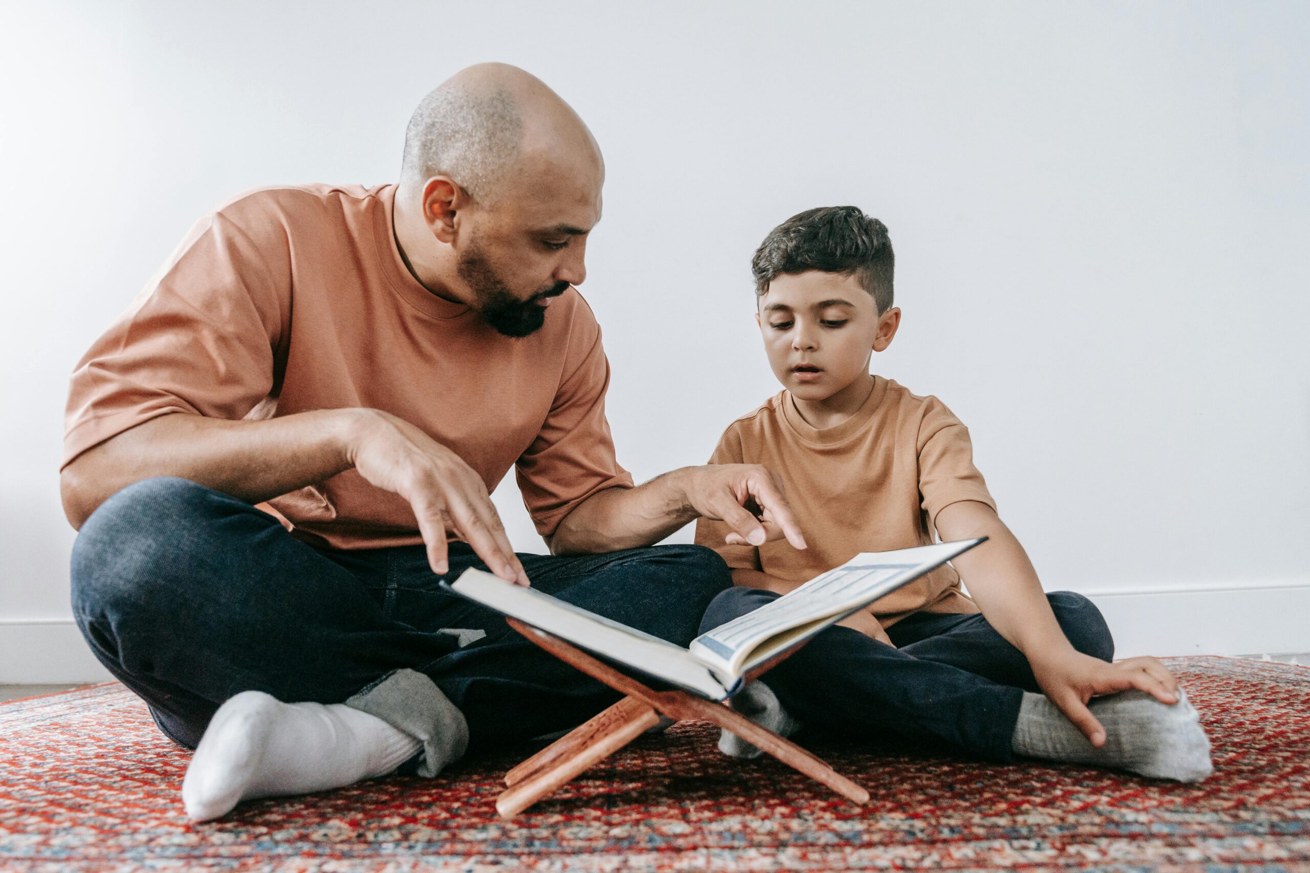 dad with son